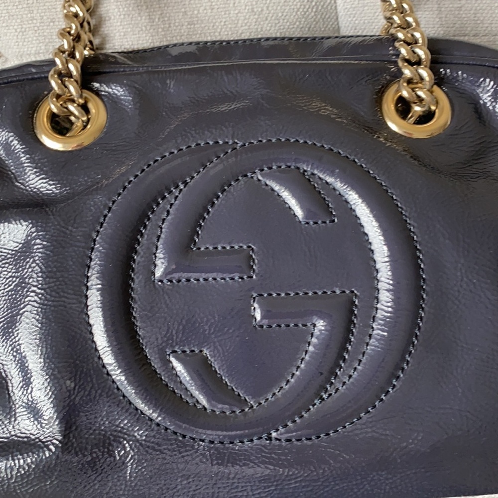 Gucci Soho Disco Double Chain Shoulder Bag - Picture 12 of 16